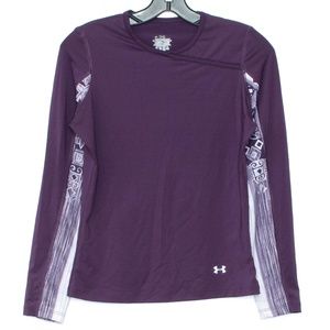 Under Armour Women Top Long Sleeve Purple Small J1